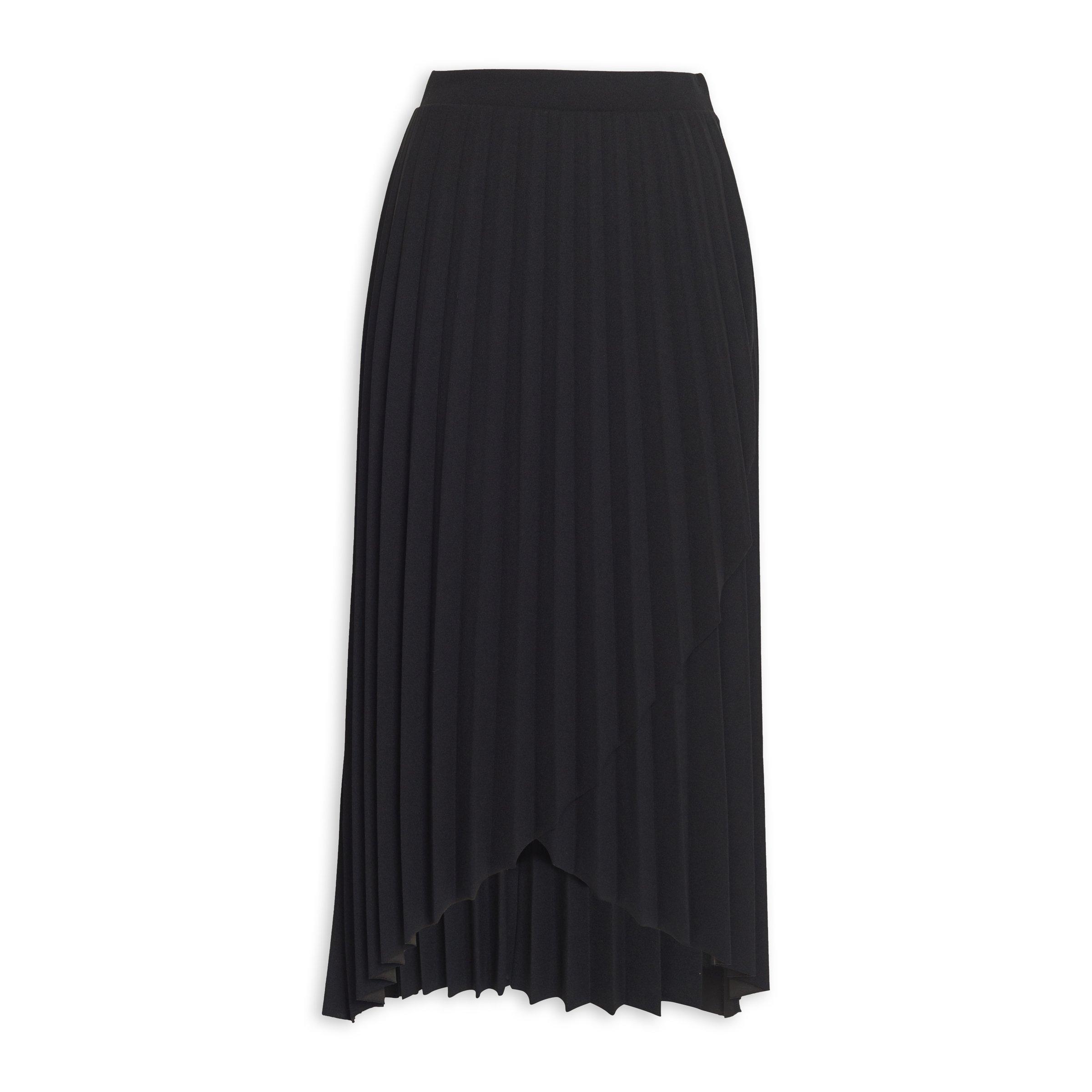 Buy Finnigans Black Wrap Pleated Skirt Online | Truworths