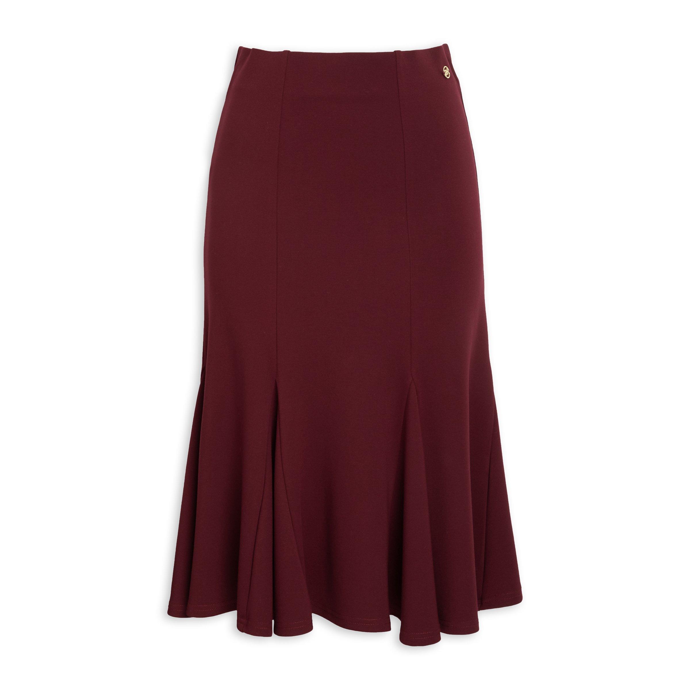 Buy Daniel Hechter Burgundy Flip Skirt Online | Truworths