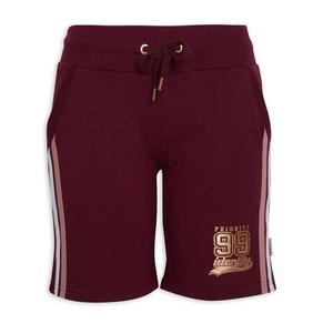 Burgundy Jogger Shorts