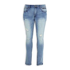 Blue Faded Skinny Jeans