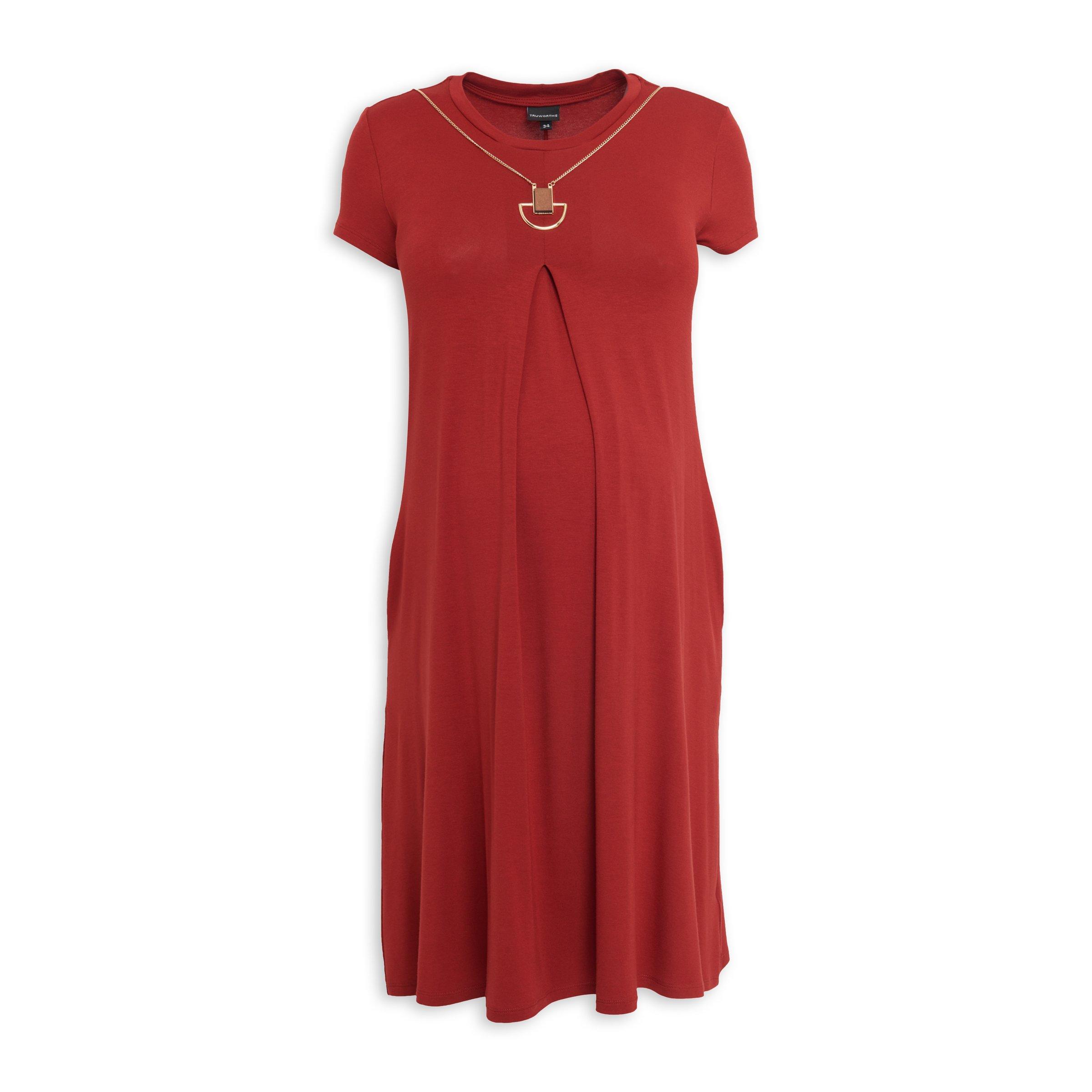 Buy Truworths Red Fit And Flare Dress Online Truworths
