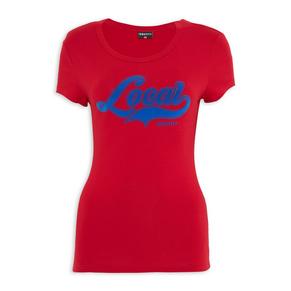 Red Fitted Tee