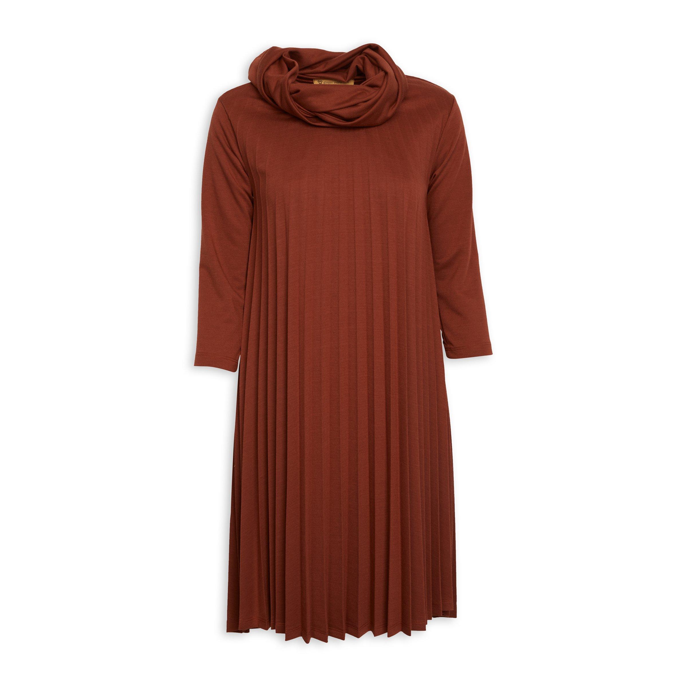 Buy Ginger Mary Rust Dress With Snood Online | Truworths