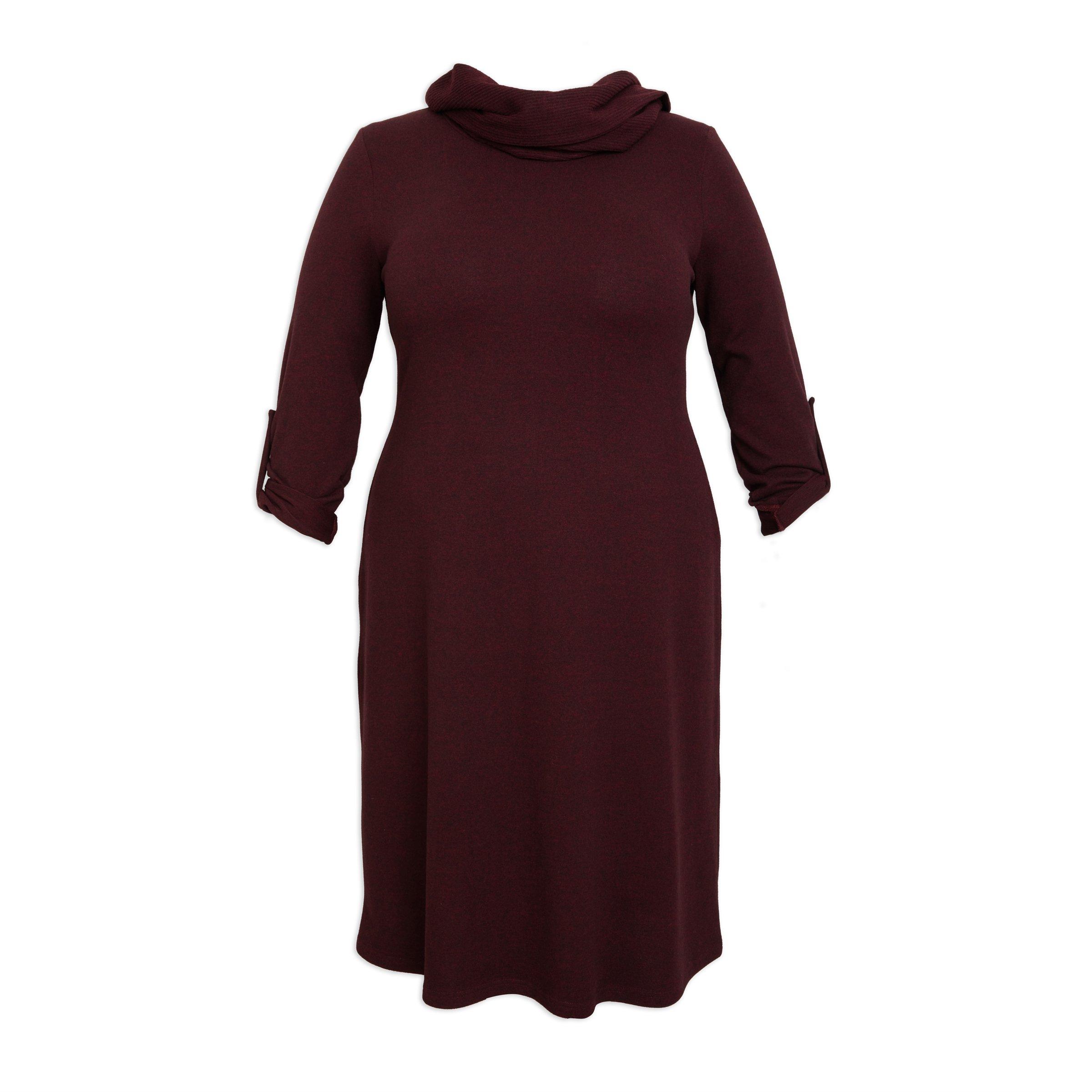 Buy Zeta Burgundy Snood Dress Online | Truworths
