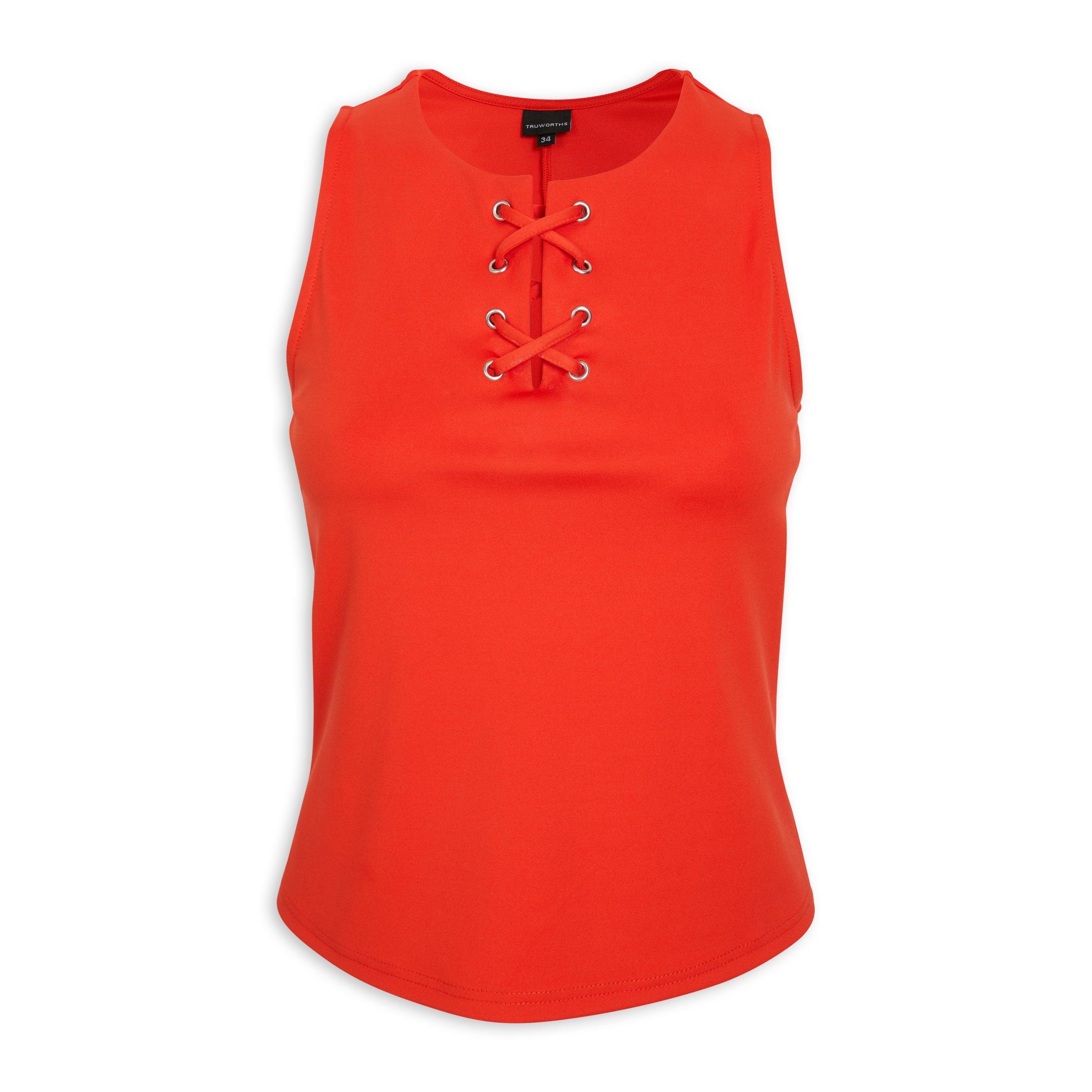 Orange Fitted Vest (3041091) | Truworths