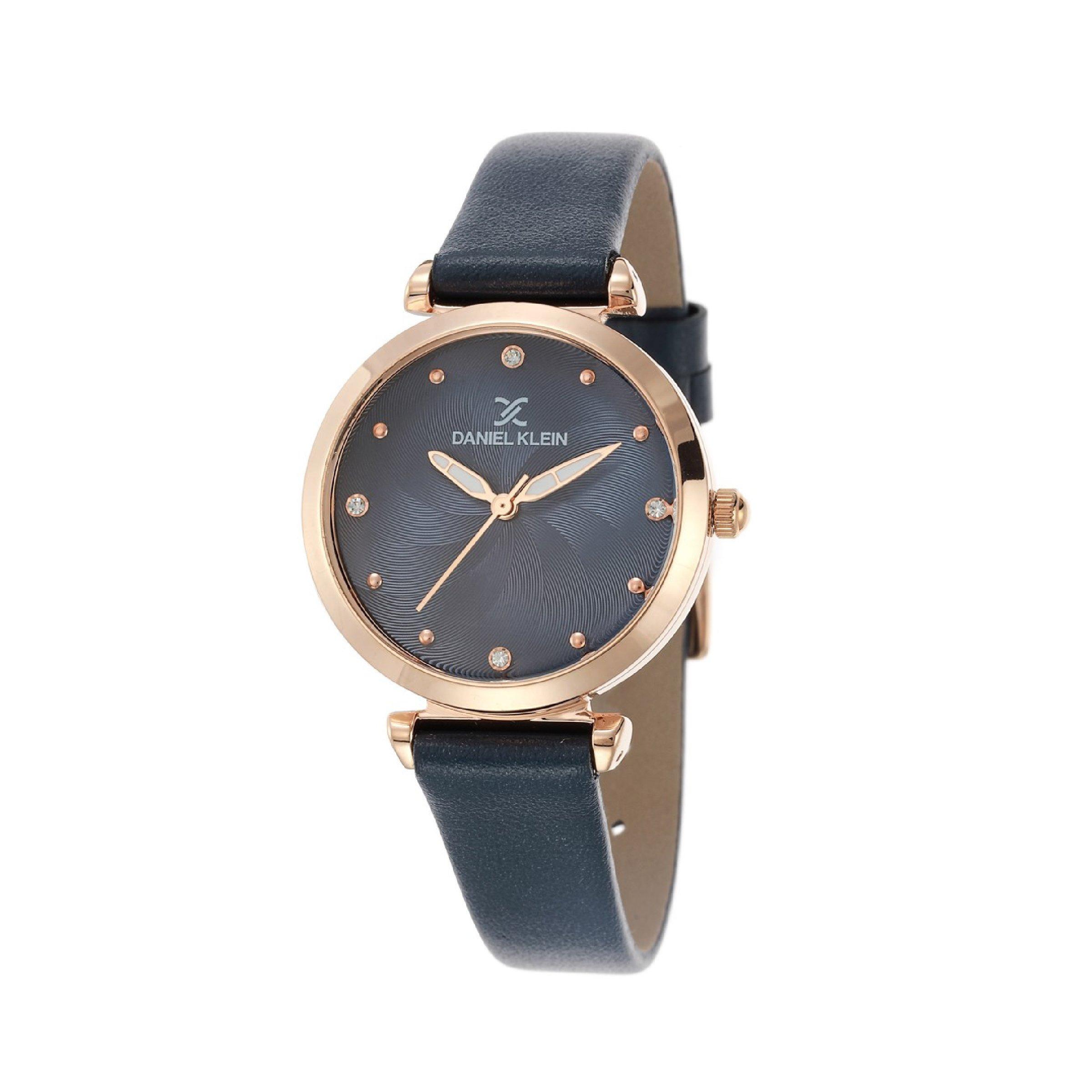 Navy Leather Watch (3041655) | Daniel Klein