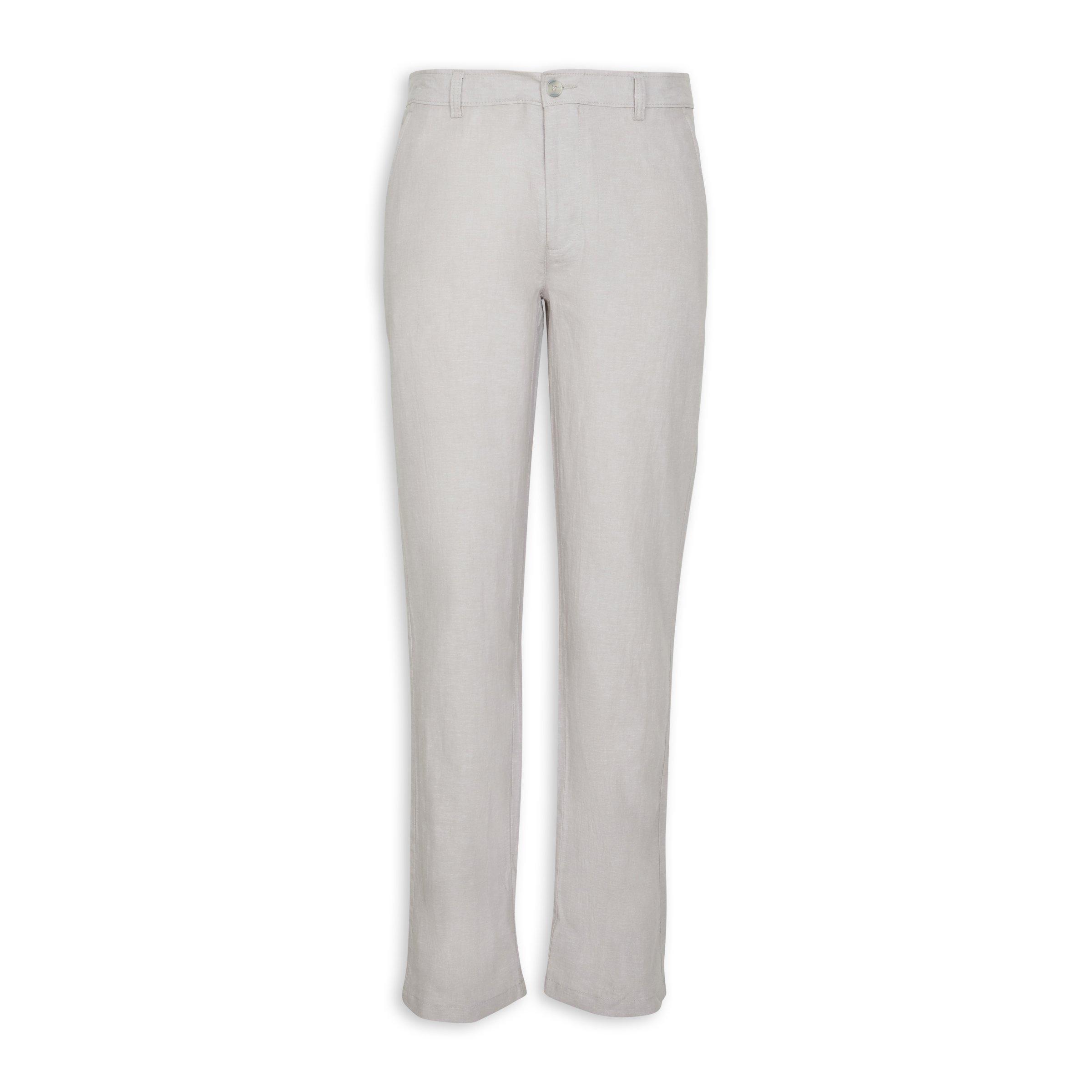 UZZI Grey Linen Trousers (3042305) | Truworths.co.za