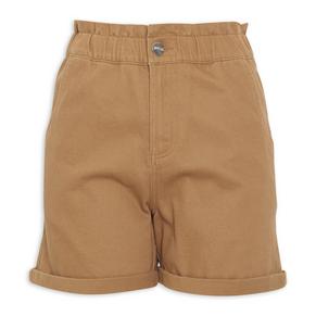 Brown Paperbag Shorts