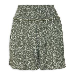 Green Floral Skort Shorts