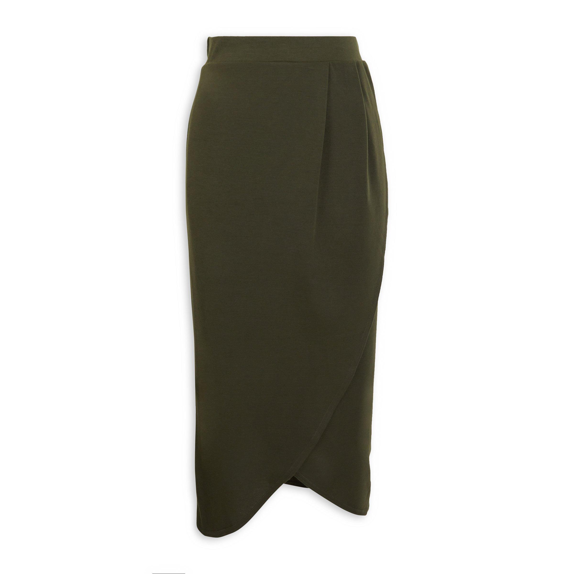 Green Wrap Skirt (3046247) | Identity