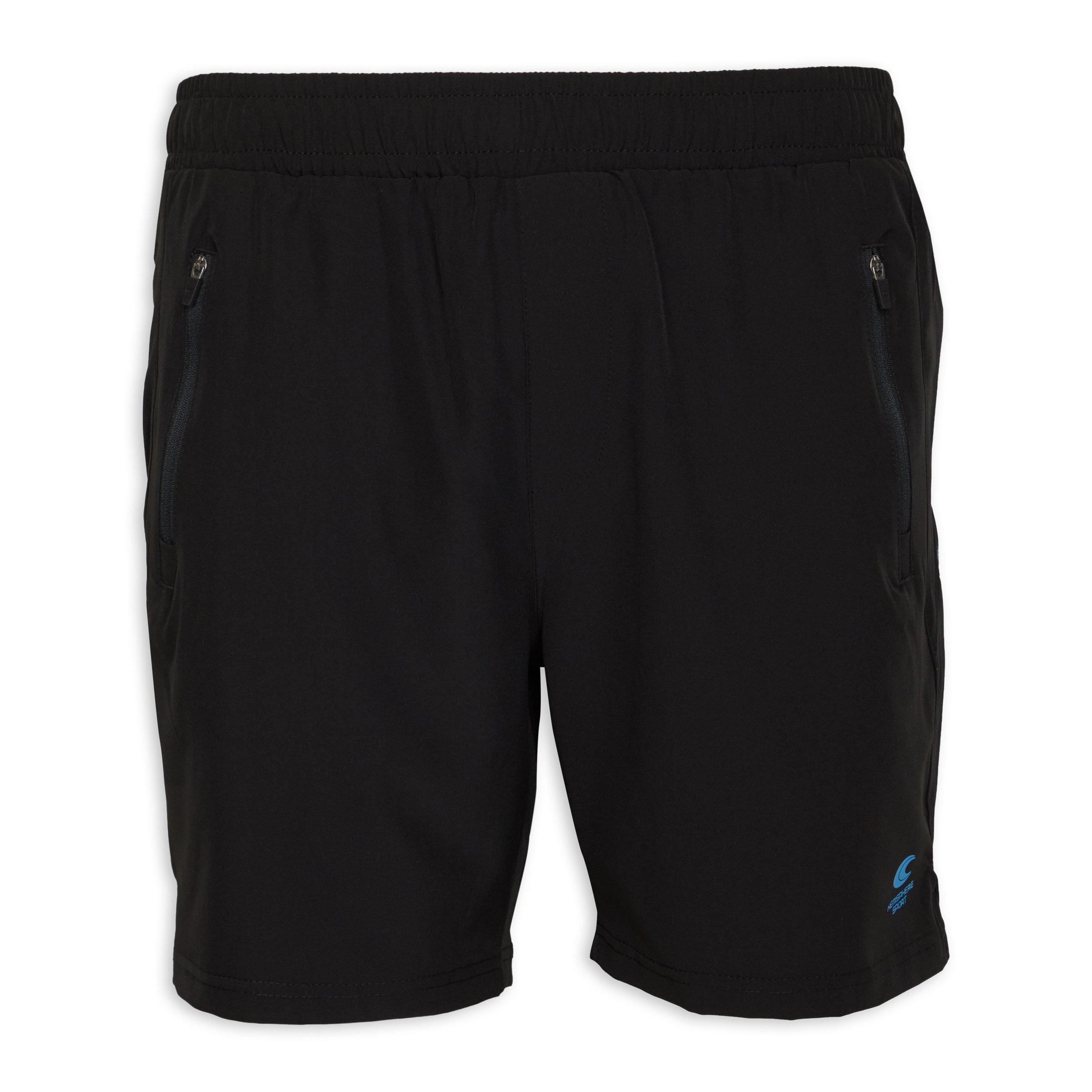 Black Pull On Shorts