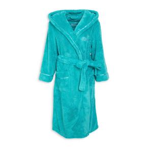 Teal Hooded Gown