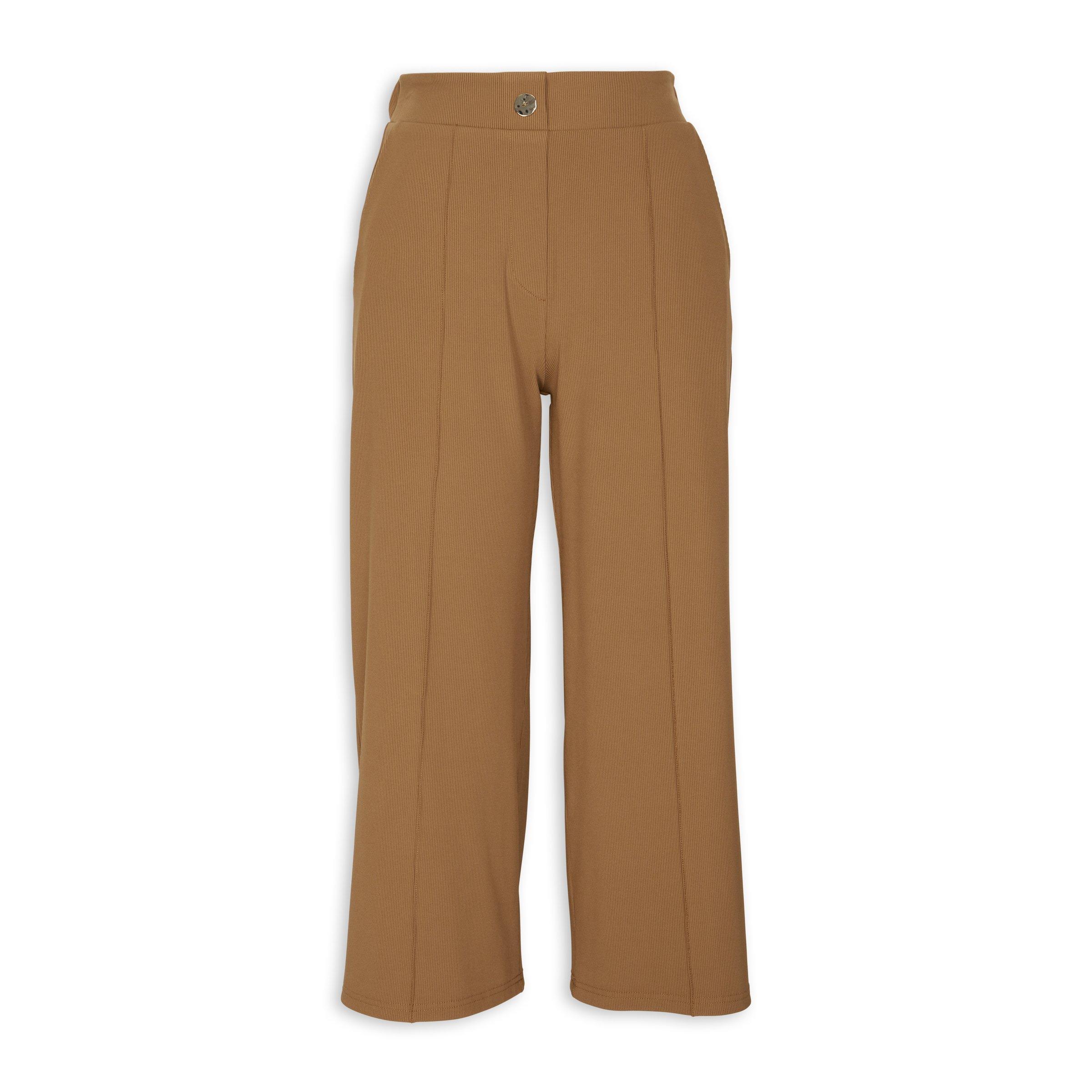 Tan Wide Leg Pants