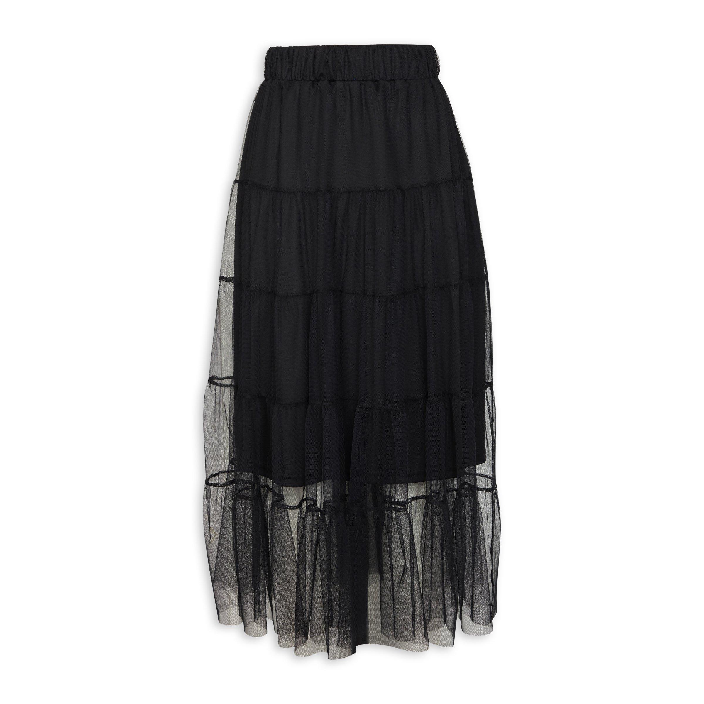 Black Tiered Skirt (3049309) | Identity