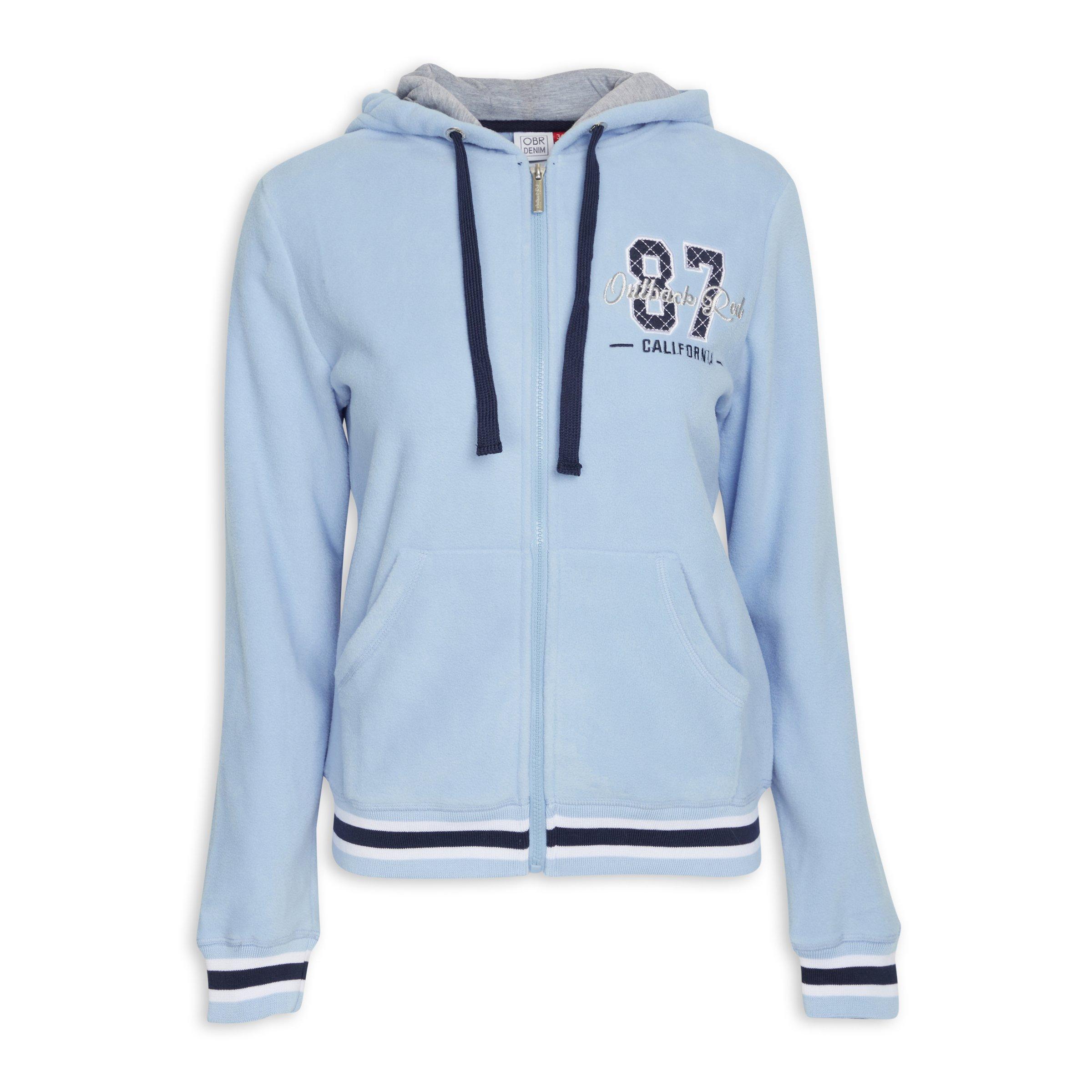 Pale Blue Zip Through Hoodie (3049896) | OUTBACK RED