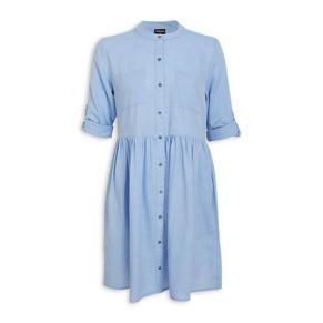 Sky Blue Shirt Dress
