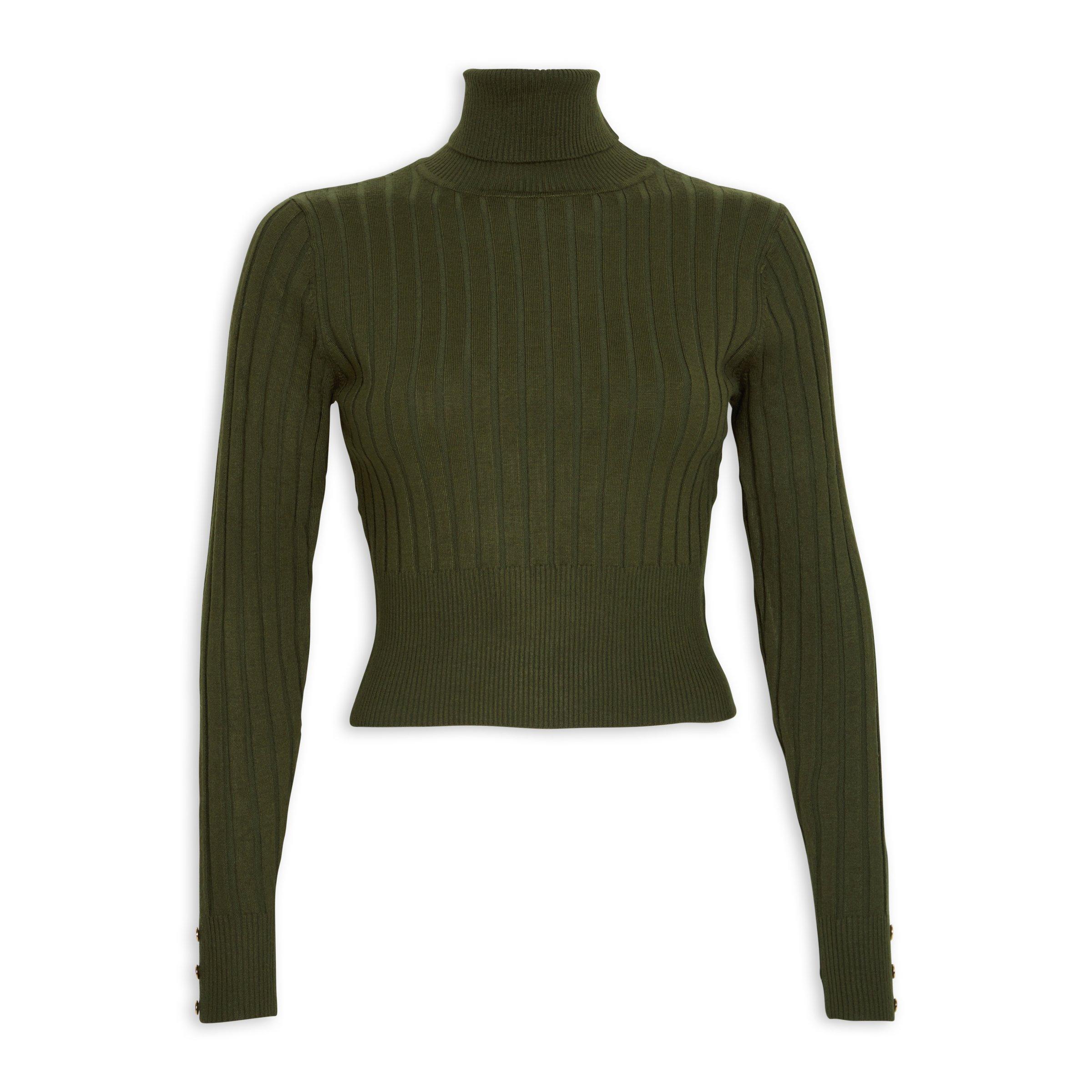 Green Cropped Polo Neck (3050193) | Inwear