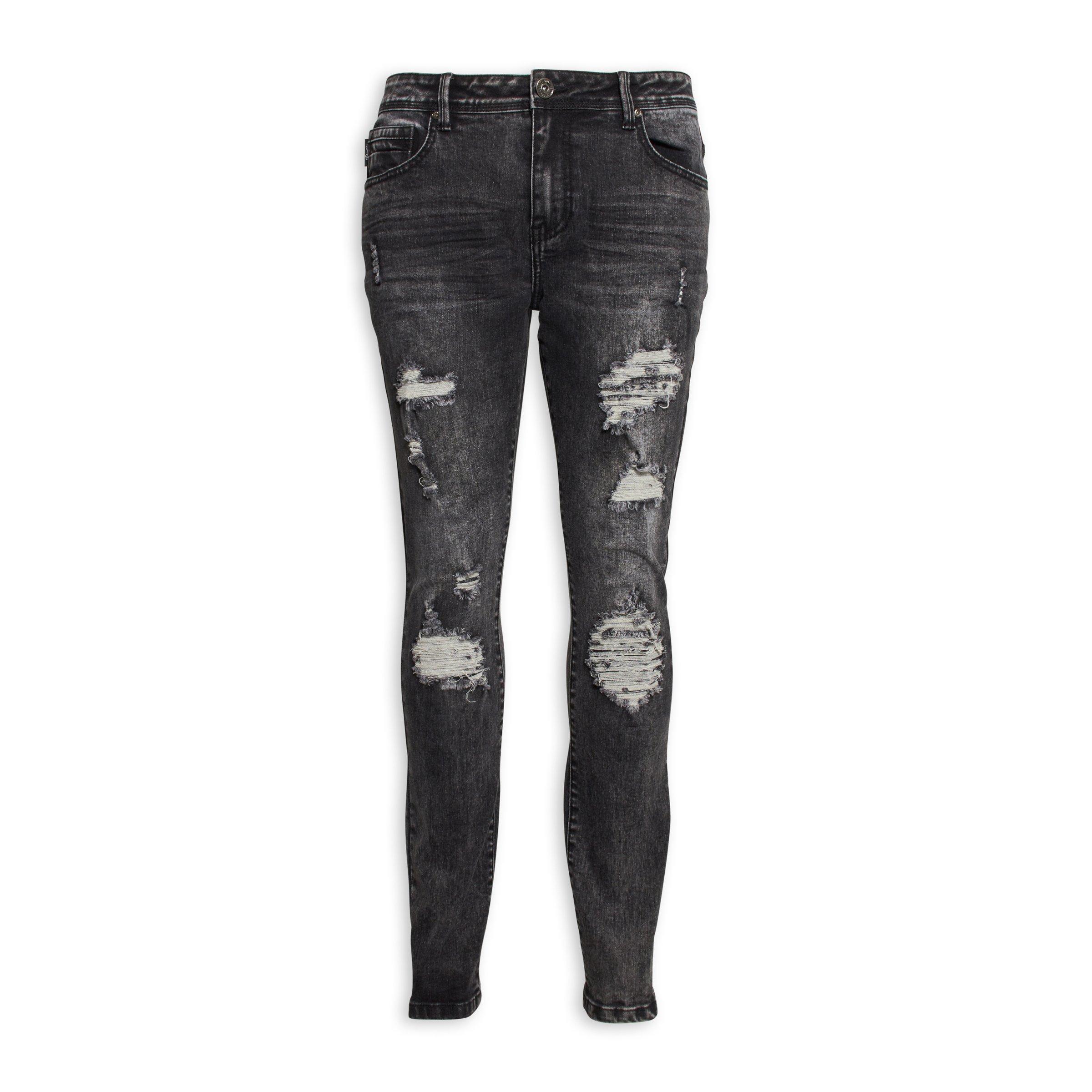 Grey Ripped Skinny Jeans (3050445) | Identity