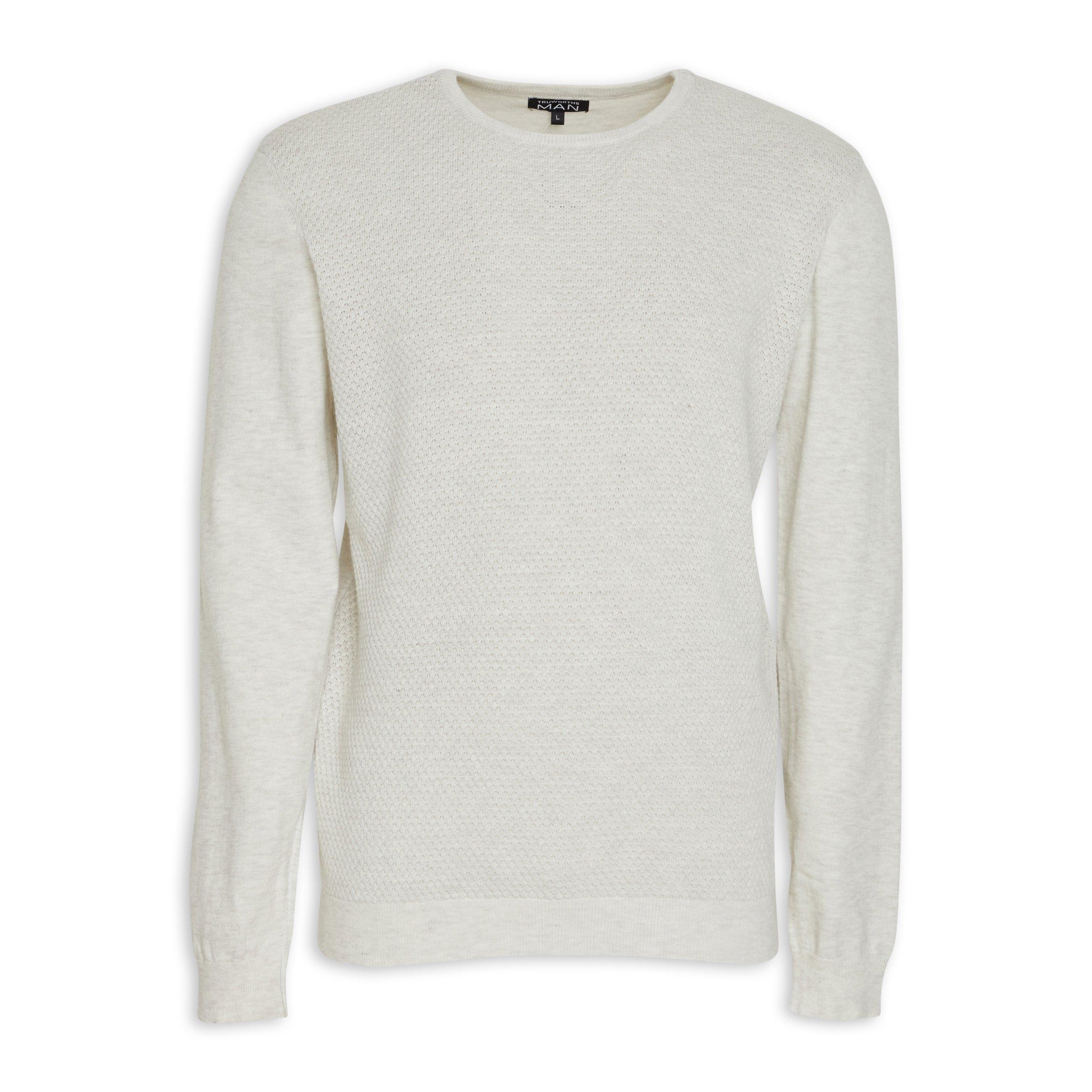 Oatmeal Textured Sweater (3051244) | Truworths Man