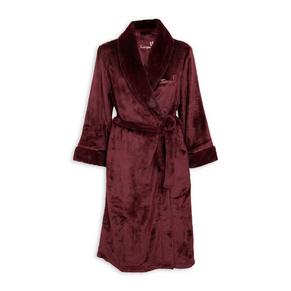 Burgundy Shawl Gown
