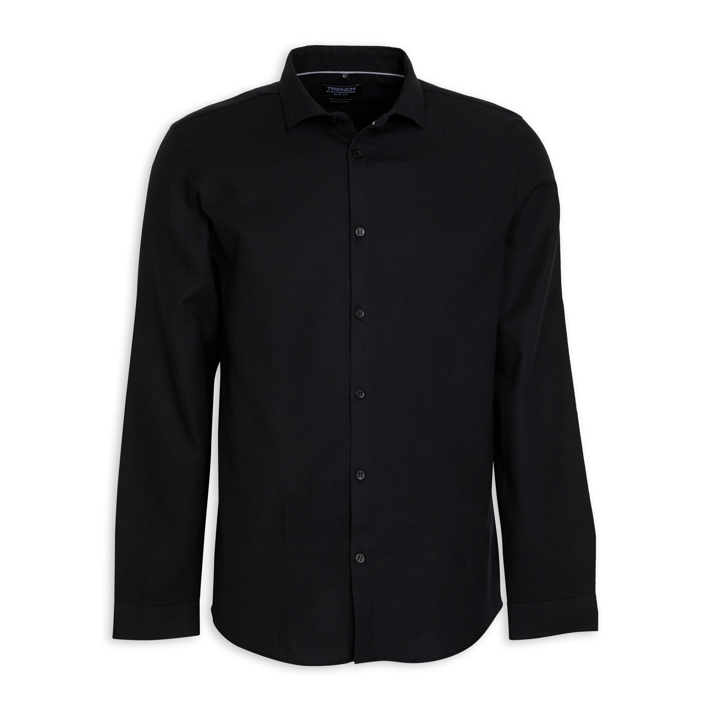 Black Slim Fit Shirt (3051777) | Truworths Man