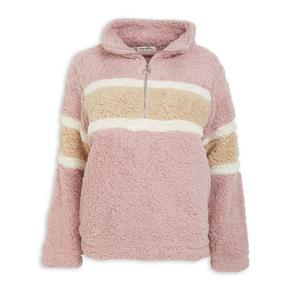 Pink Blocked Sweater