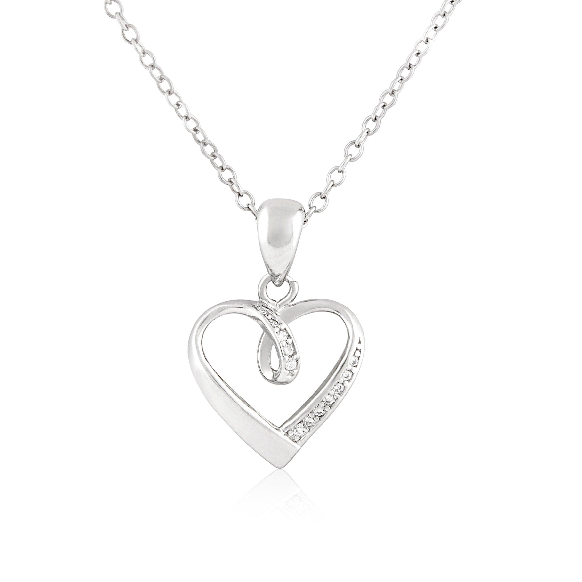 Twisted Heart Pendant (3053198) | Sterling Silver