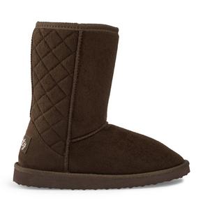 Brown Quilted Slippers