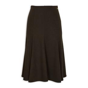 Brown Panelled Skirt