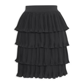 Black Pleated Ra-Ra Skirt