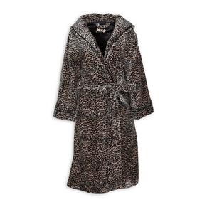 Animal Print Hooded Gown