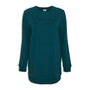 Teal Branded Sweater