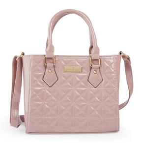 Pink Quilted Shopper Bag