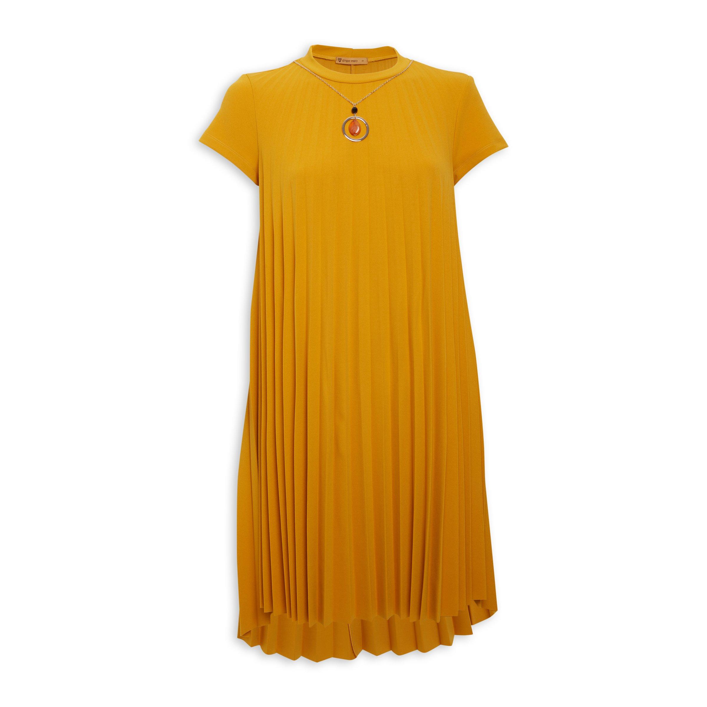 Yellow Trapeze Dress