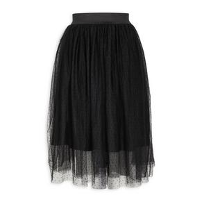 Black Mesh Skirt