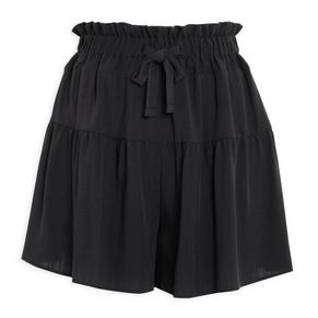 Black Tiered Shorts
