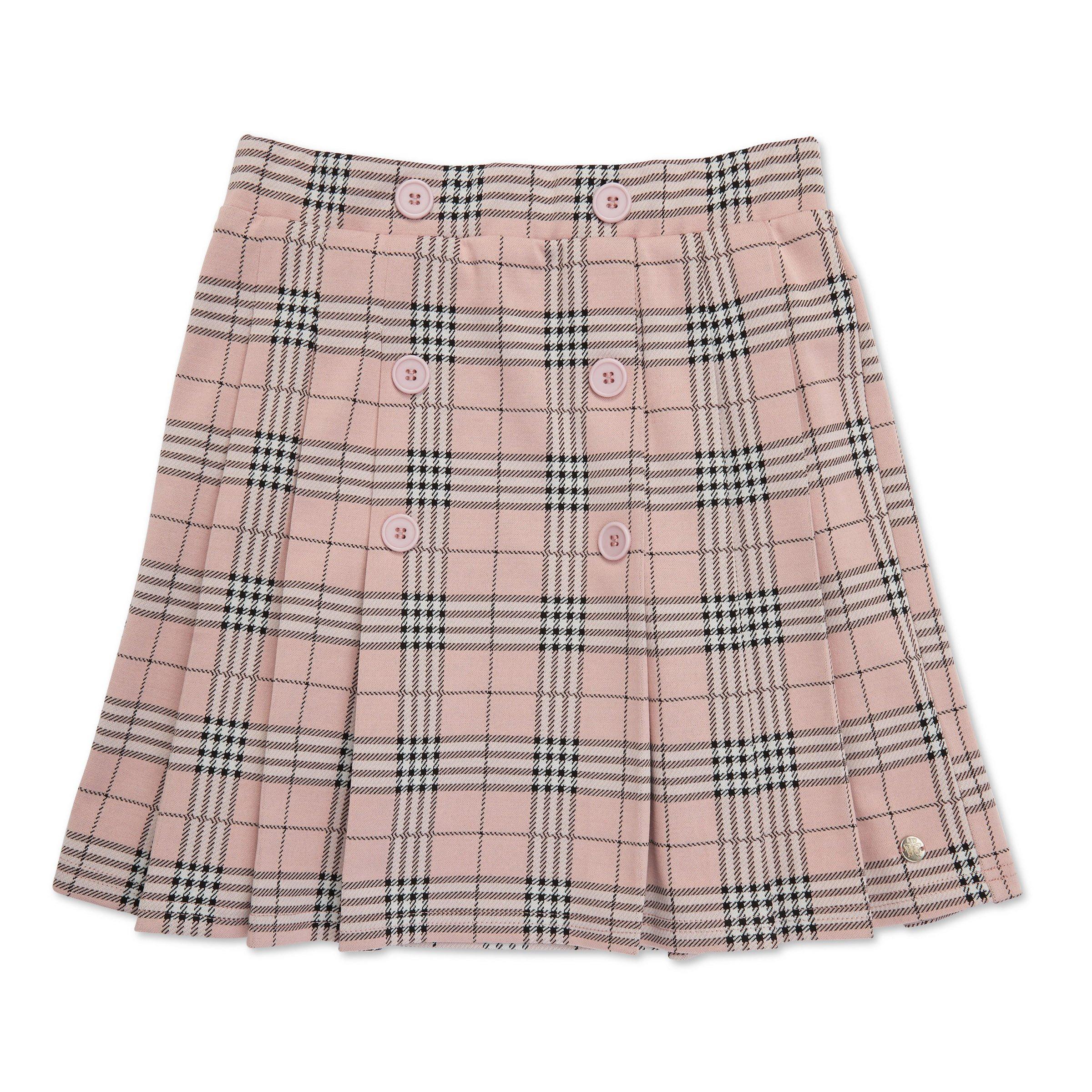 Girls Pink Check Skirt (3060676) | LTD Kids