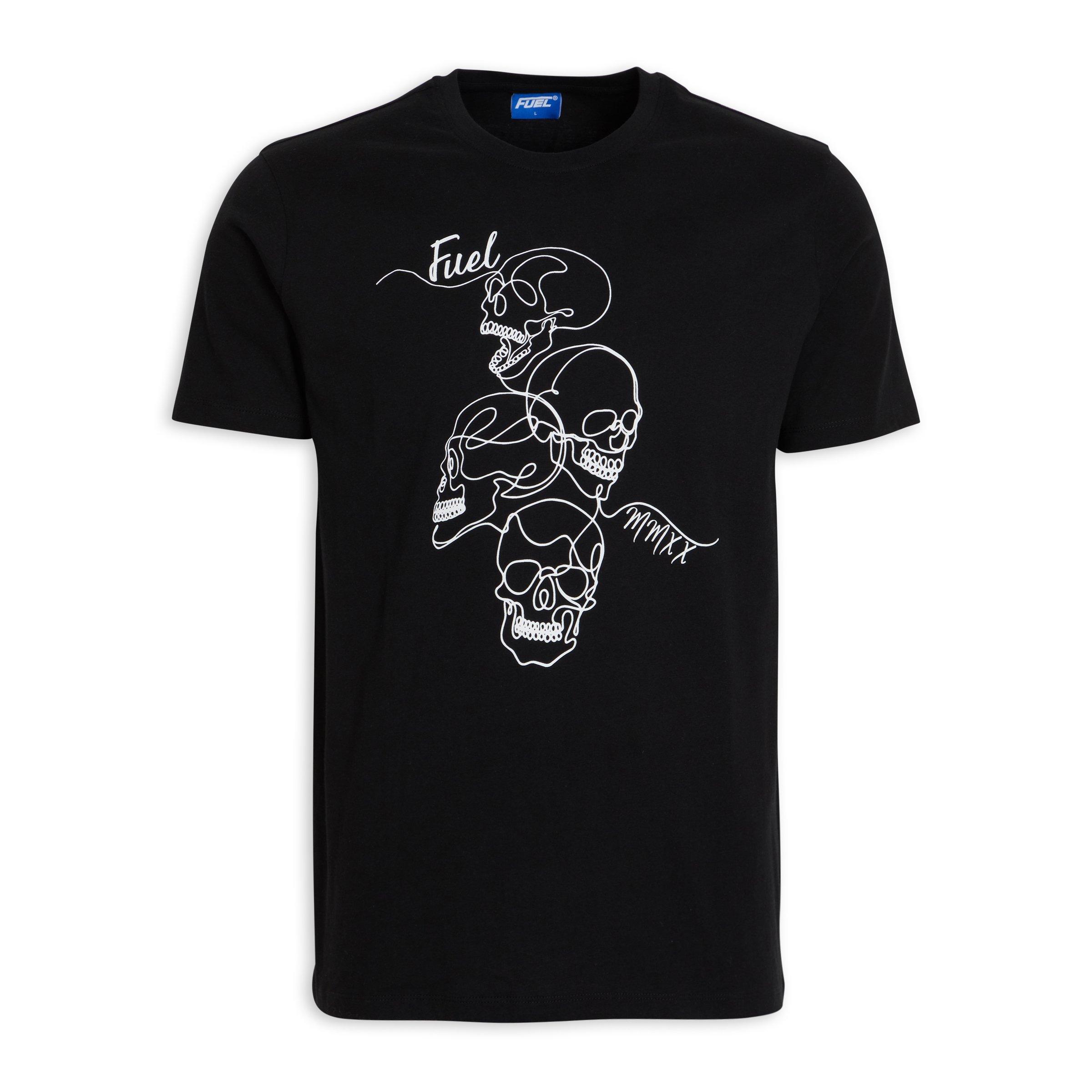 Fuel Black Graphic Tee (3060924) | Truworths.co.za