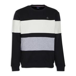 Black Blocked Sweater
