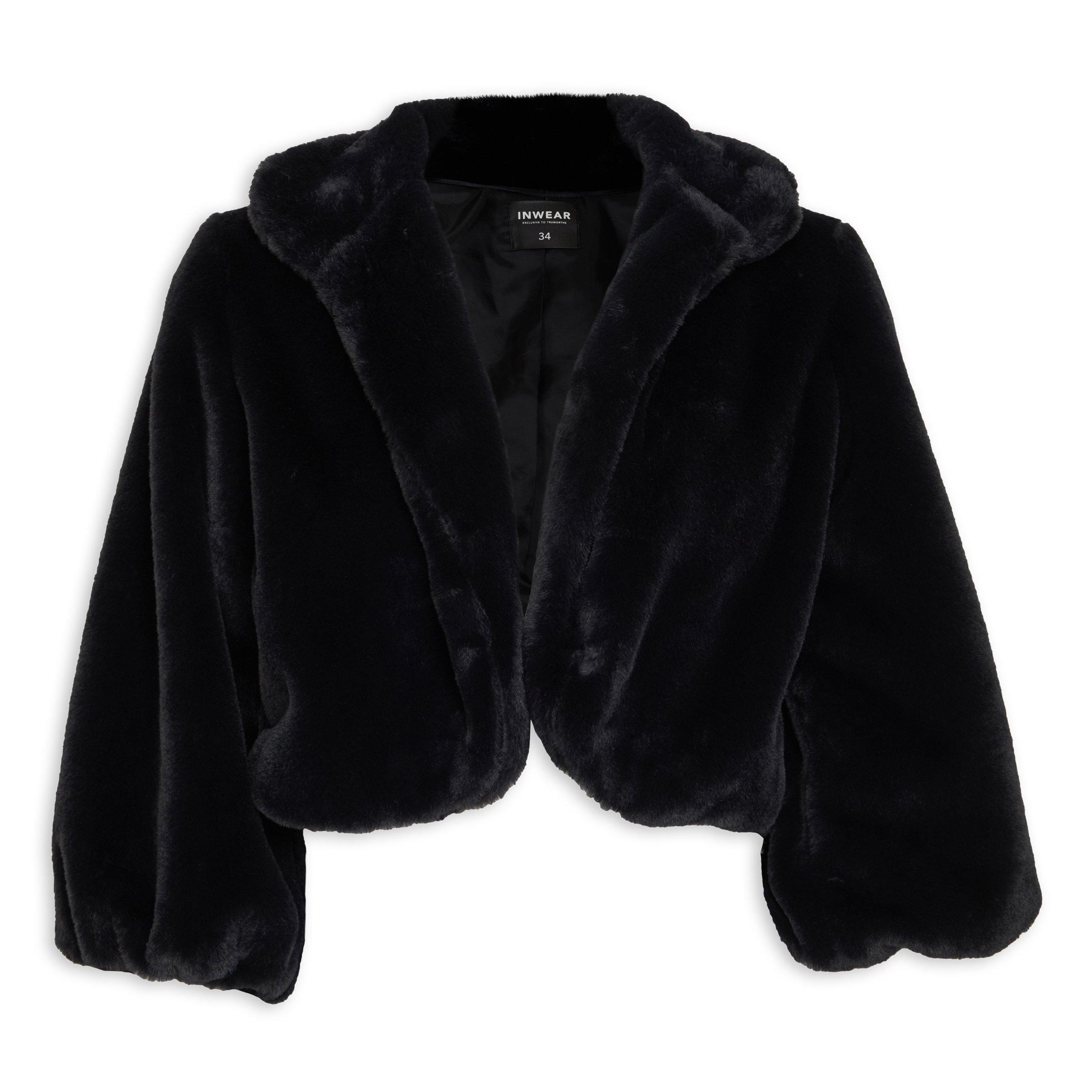 Black Faux Fur Bolero (3061614) | Inwear