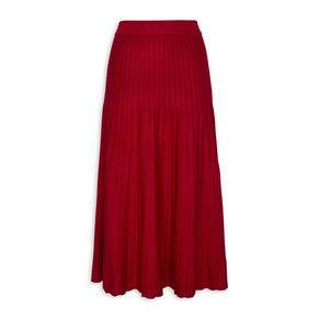 Red A-line Skirt