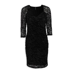 Black Burnout Dress