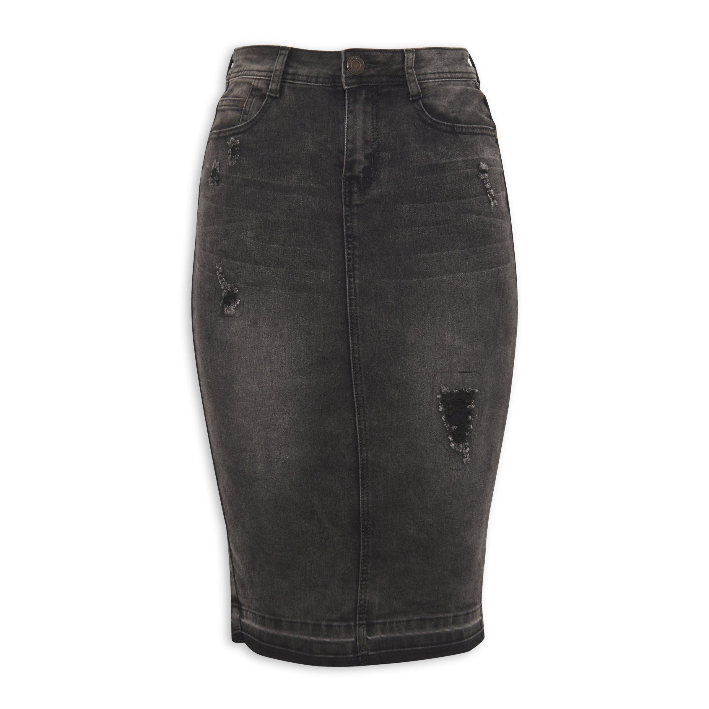 Grey Denim Skirt (3062479) | Identity