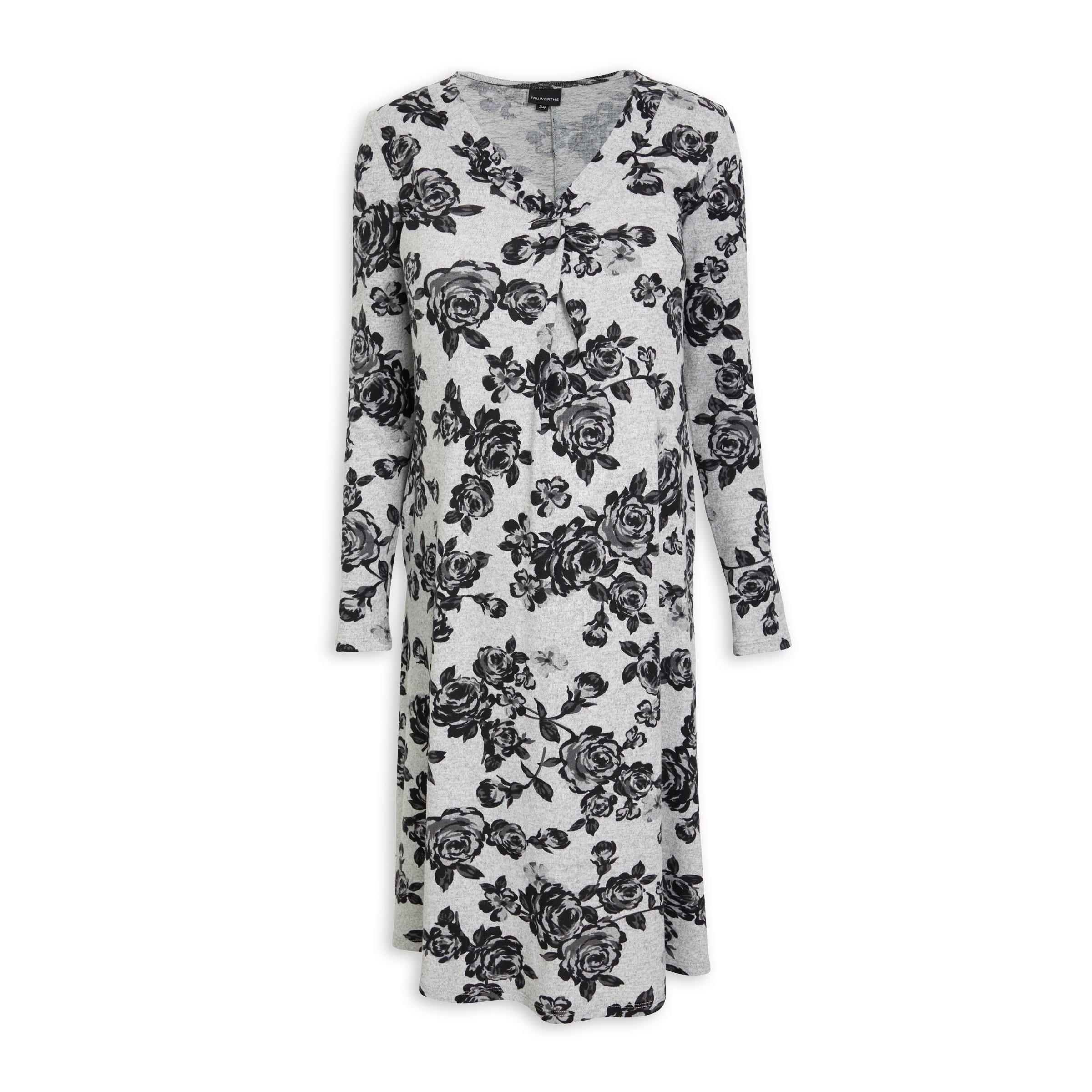 Truworths Grey Floral Print Dress (3063337) | Truworths.co.za