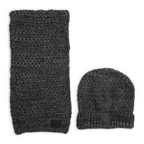 Charcoal Beanie And Scarf