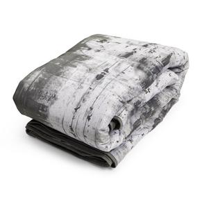 Distressed grey velvet Quilt 220x230