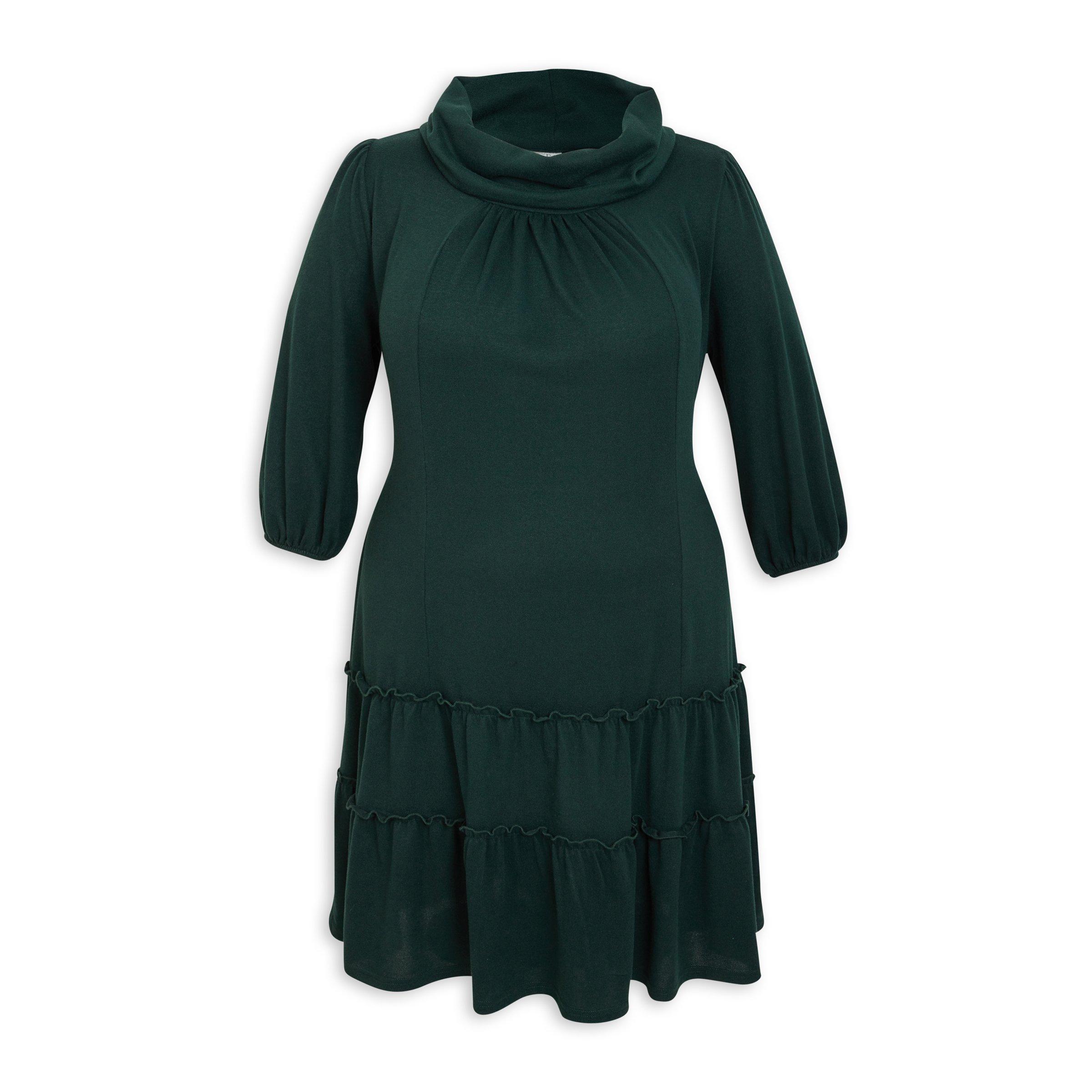 Zeta Green Tiered Dress (3063662) | Truworths.co.za