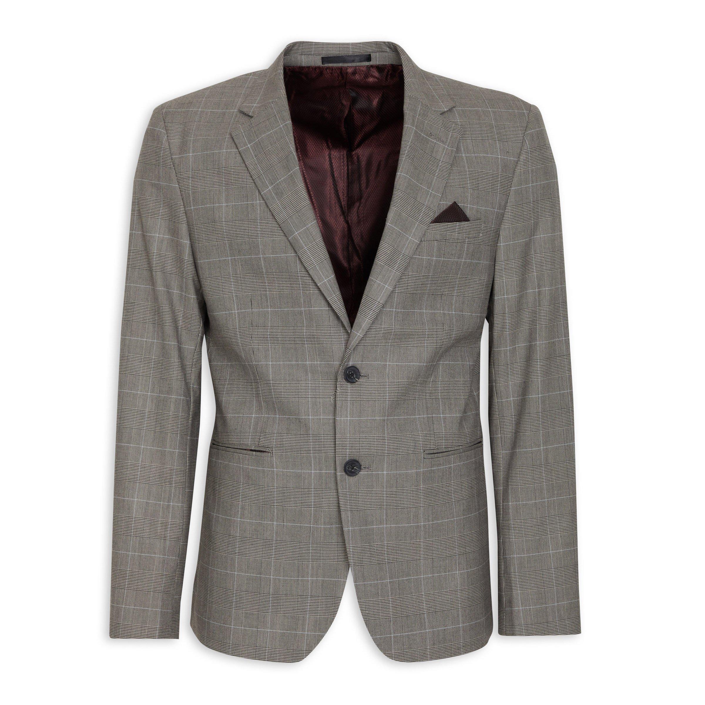 Grey Check Suit Blazer (3063780) | Truworths Man