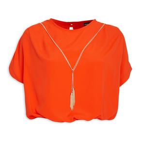 Orange Boxy Shirt