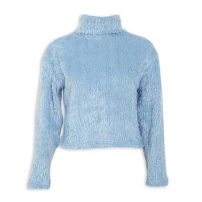 Ice Blue Fluffy Top